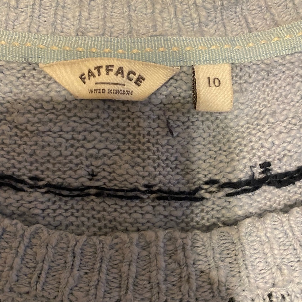 Blue patterned sweater - Picture 3 of 3